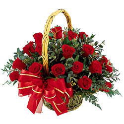  Adana çiçek siparişi çiçek siparişi vermek  12 adet kırmızı eşsiz gül sepeti - SEVENE ÖZEL